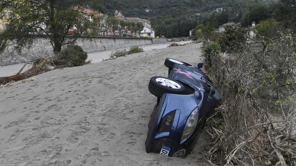 I danni fatti dal maltempo sulle Alpi Marittime francesi