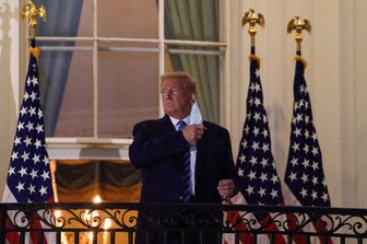 Il presidente Usa, Donald Trump, alla Casa Bianca