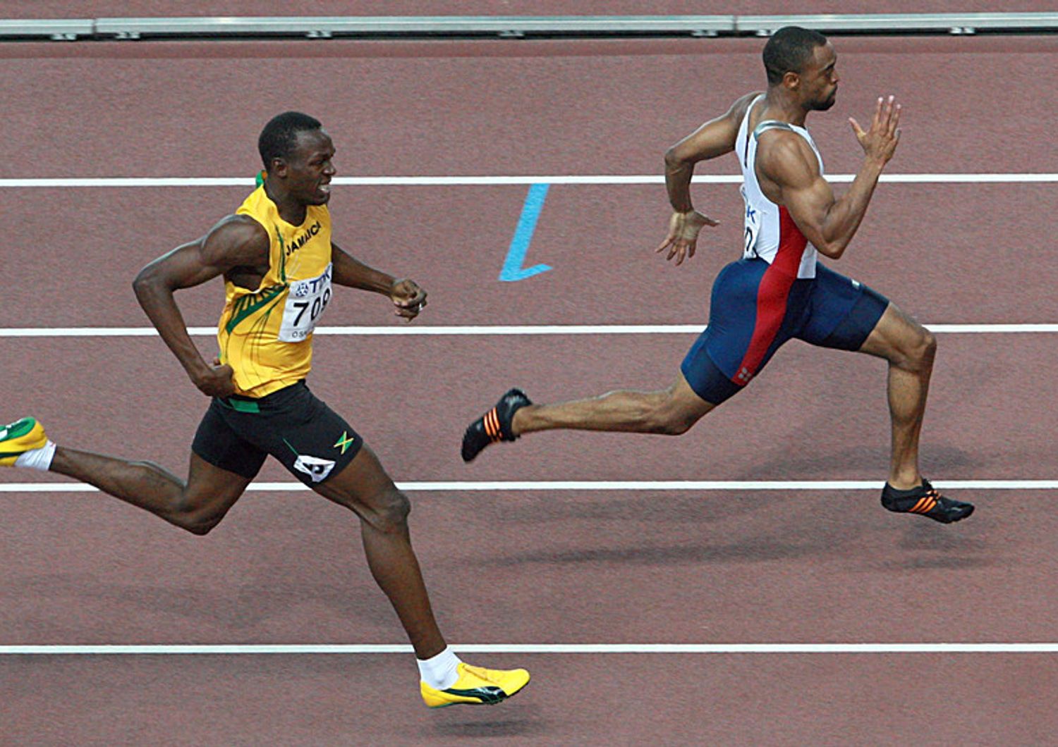 Usain Bolt e Tyson Gay nel 2007