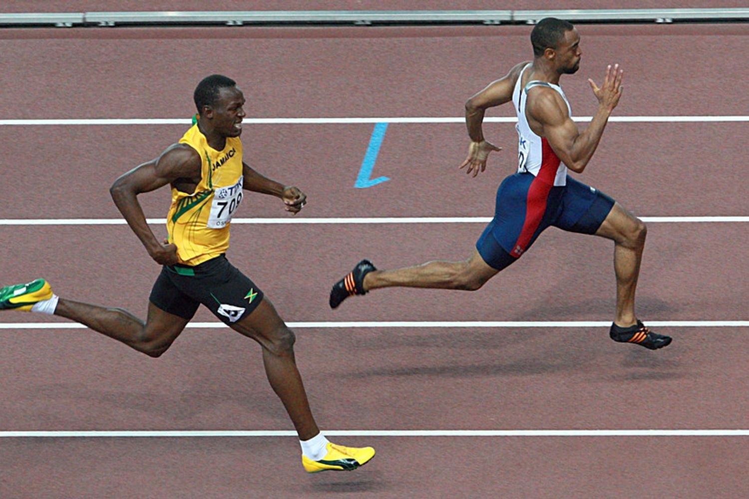Usain Bolt e Tyson Gay nel 2007
