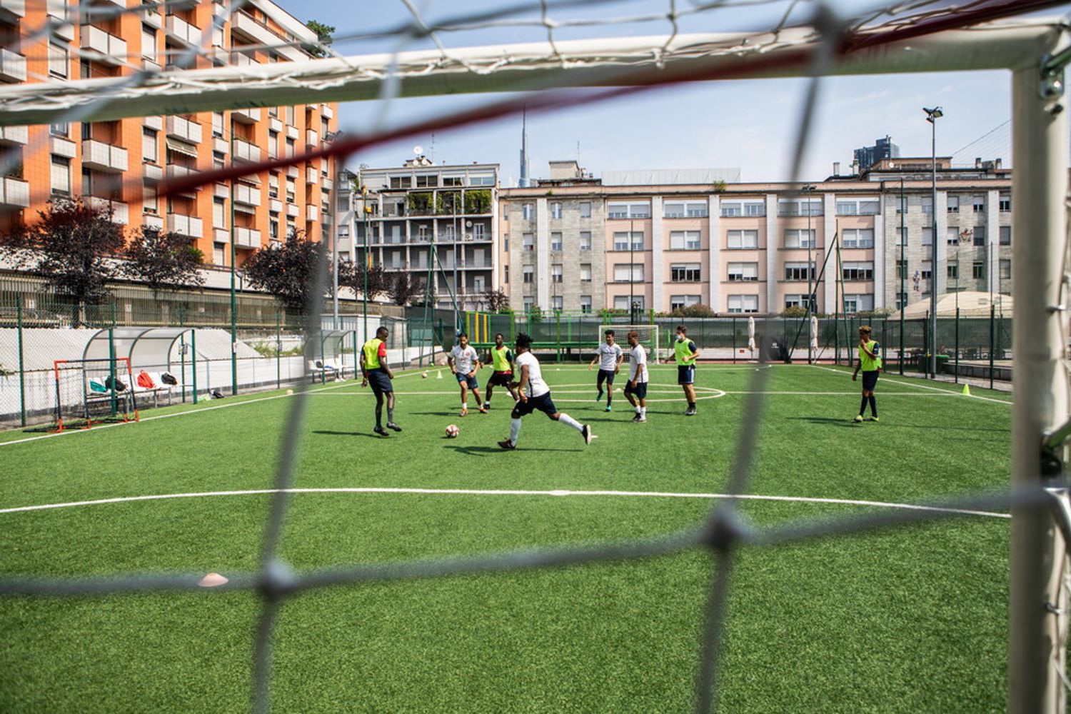 Una partita di calcetto