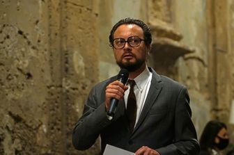Andrea Argentieri interpreta Primo Levi in &quot;Se questo &egrave; Levi&quot;, a Villa Filippina, a Palermo