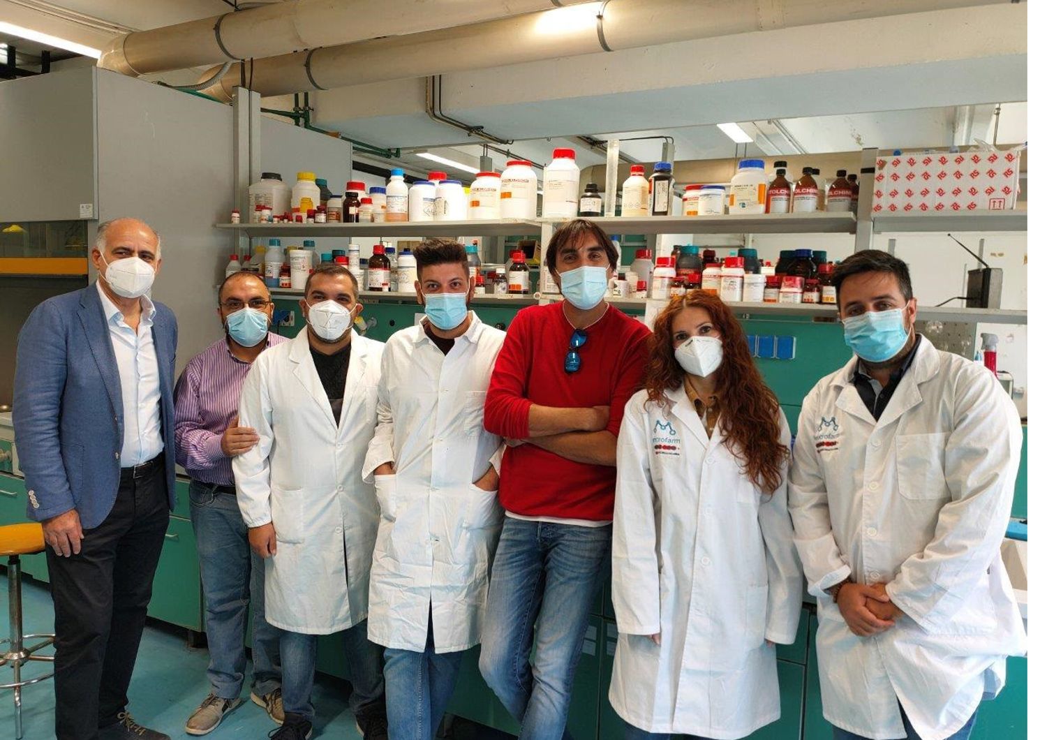 Il gruppo di ricercatori dell'Universit&agrave; della Calabria che ha realizzato gli anticorpi monoclonali