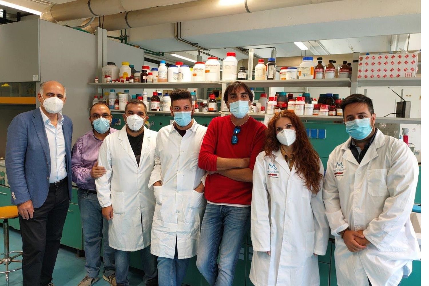 Il gruppo di ricercatori dell'Universit&agrave; della Calabria che ha realizzato gli anticorpi monoclonali
