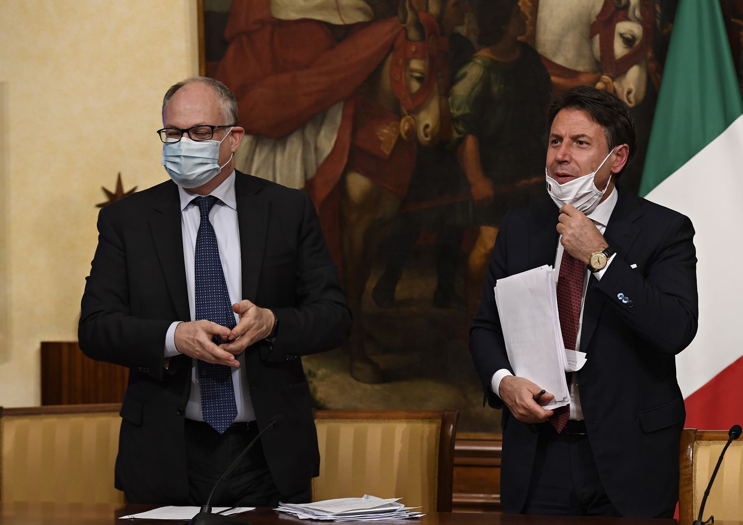 Roberto Gualtieri e Giuseppe Conte