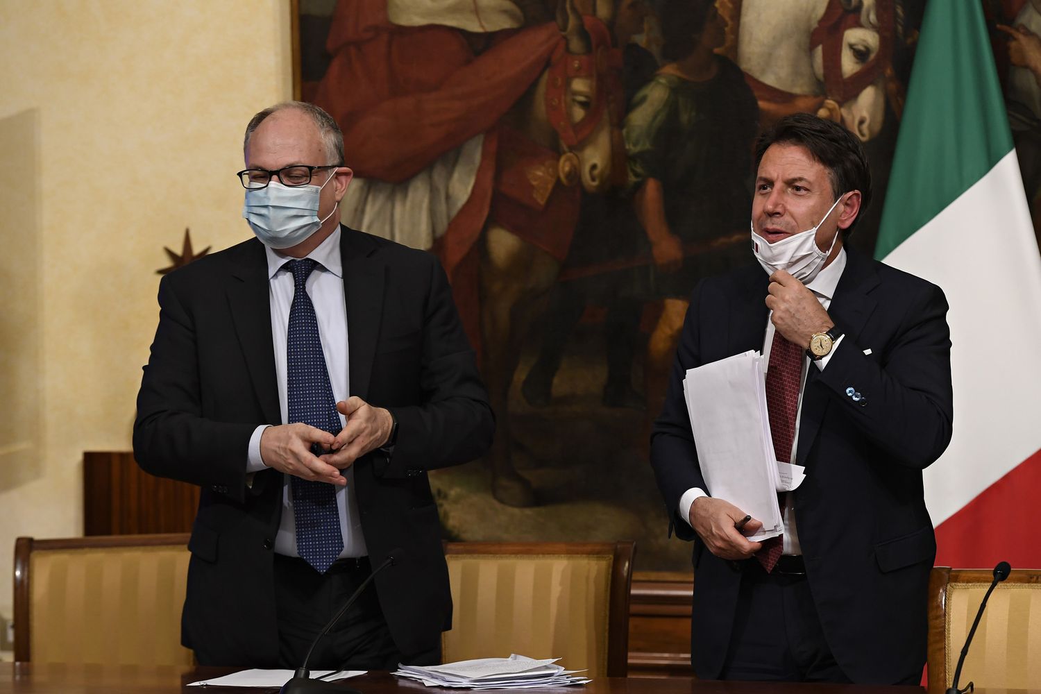 Roberto Gualtieri e Giuseppe Conte