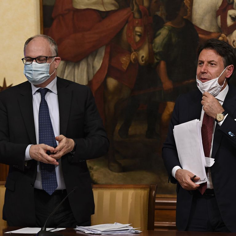 Roberto Gualtieri e Giuseppe Conte