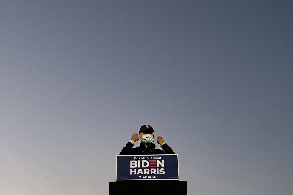 &nbsp;Comizio di Biden a Detroit