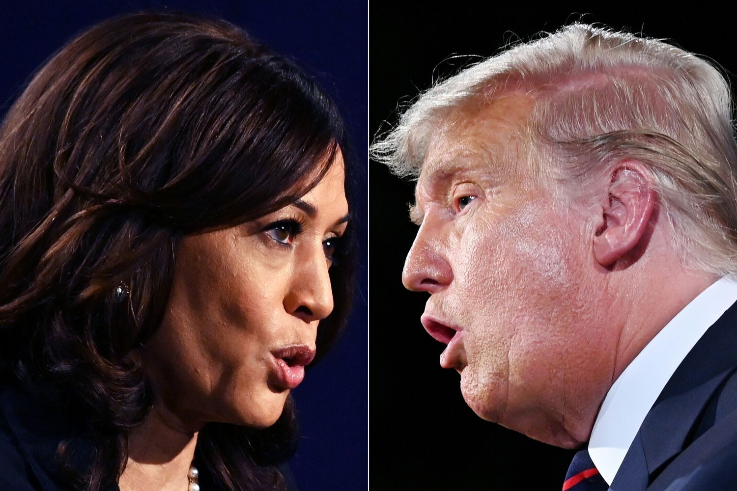 Donald Trump e Kamala Harris