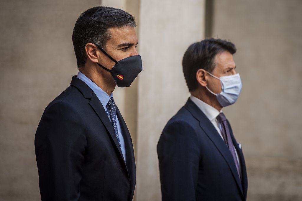 Pedro Sanchez Giuseppe Conte