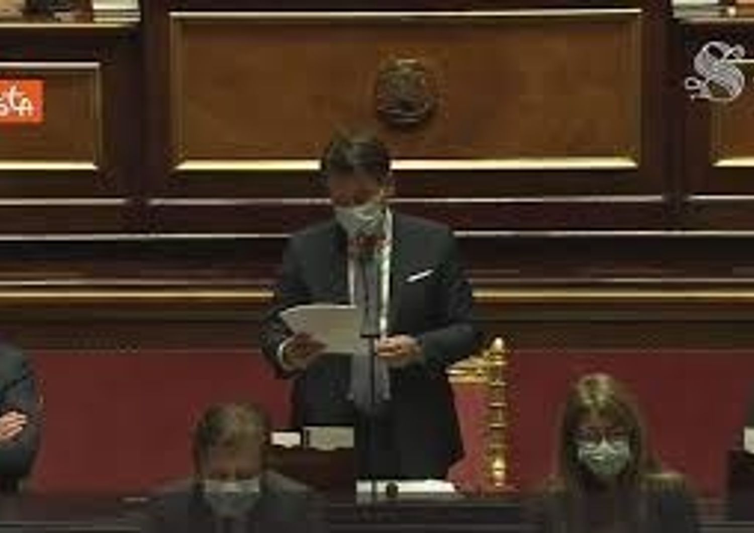 Giuseppe Conte al Senato