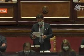 Giuseppe Conte al Senato