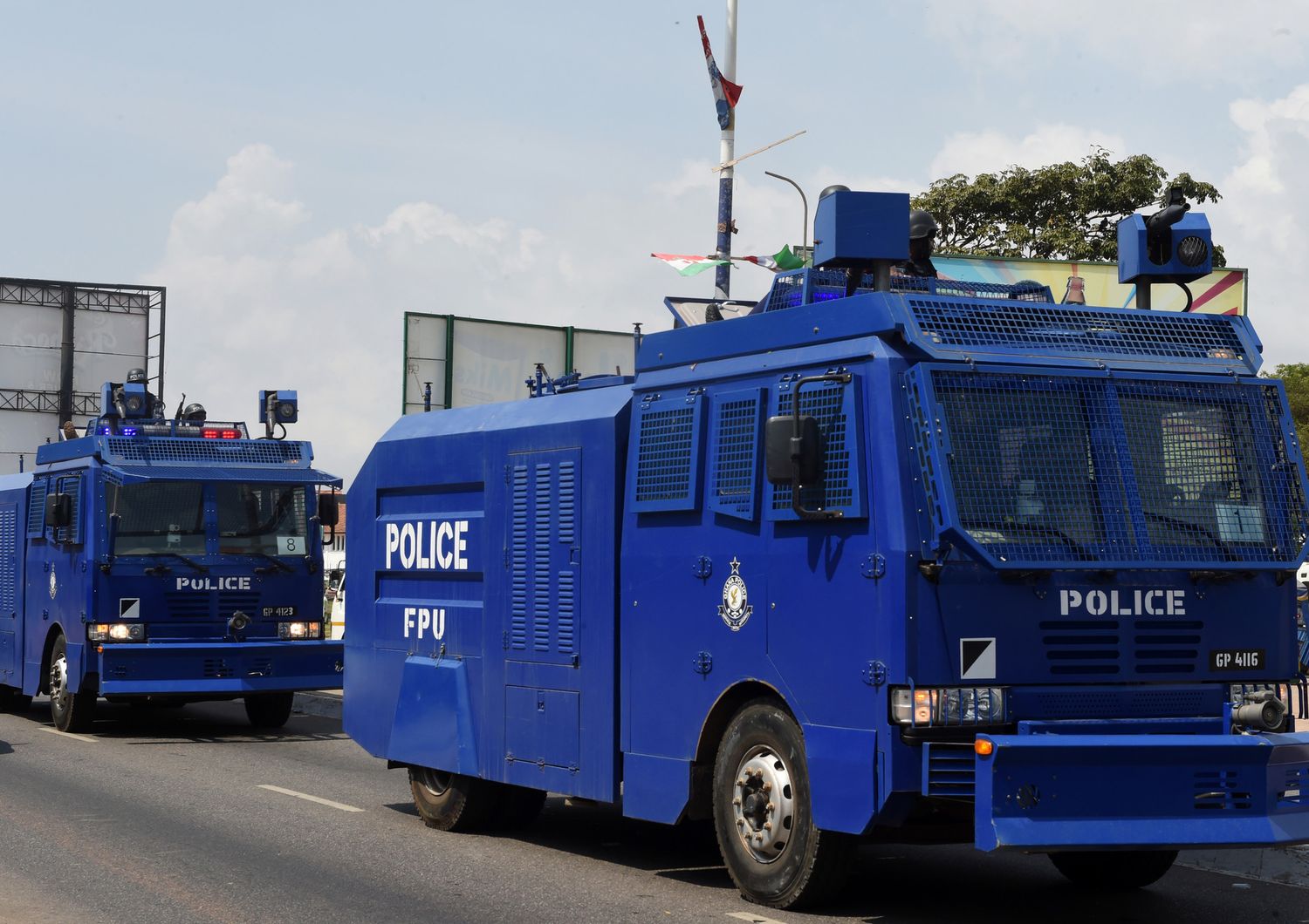 La polizia ghanese