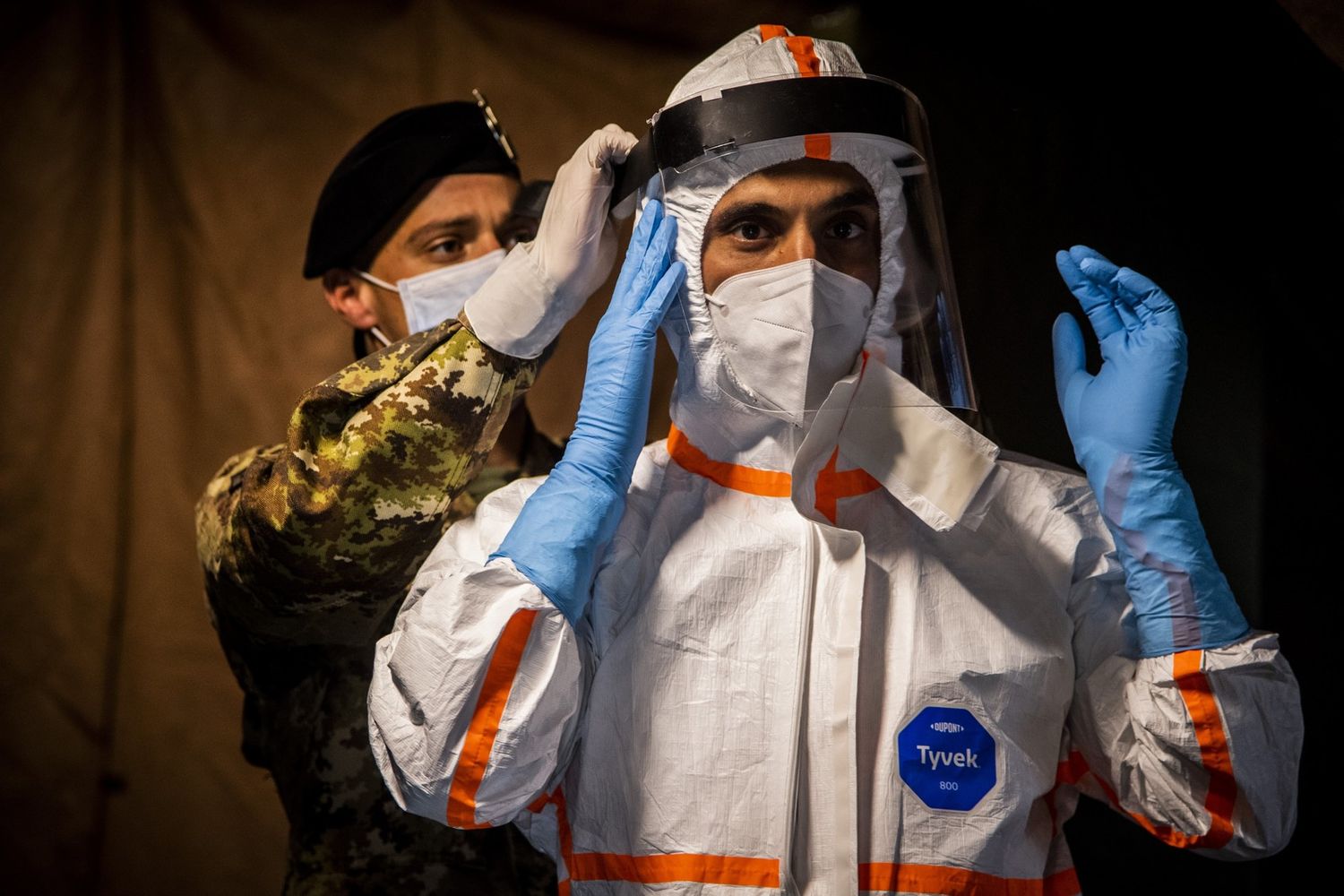 Roma, nuova postazione dell'Esercito Italiano per i tamponi Drive-Through all'inteno della citt&agrave; militare Cecchignola