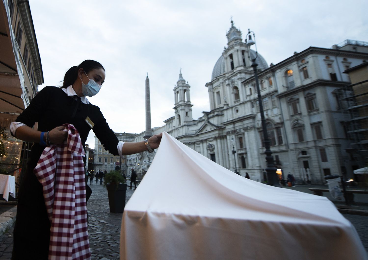 Tavolo di un ristorante a Roma