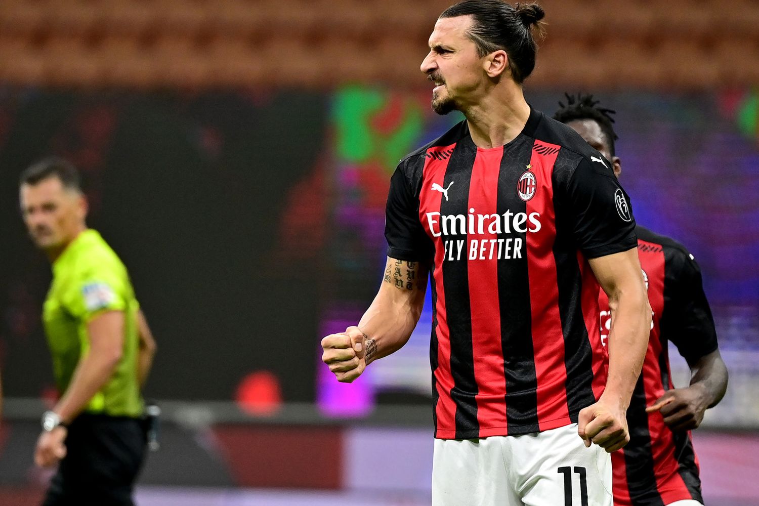 Zlatan Ibrahimovic durante MIlan-Roma
