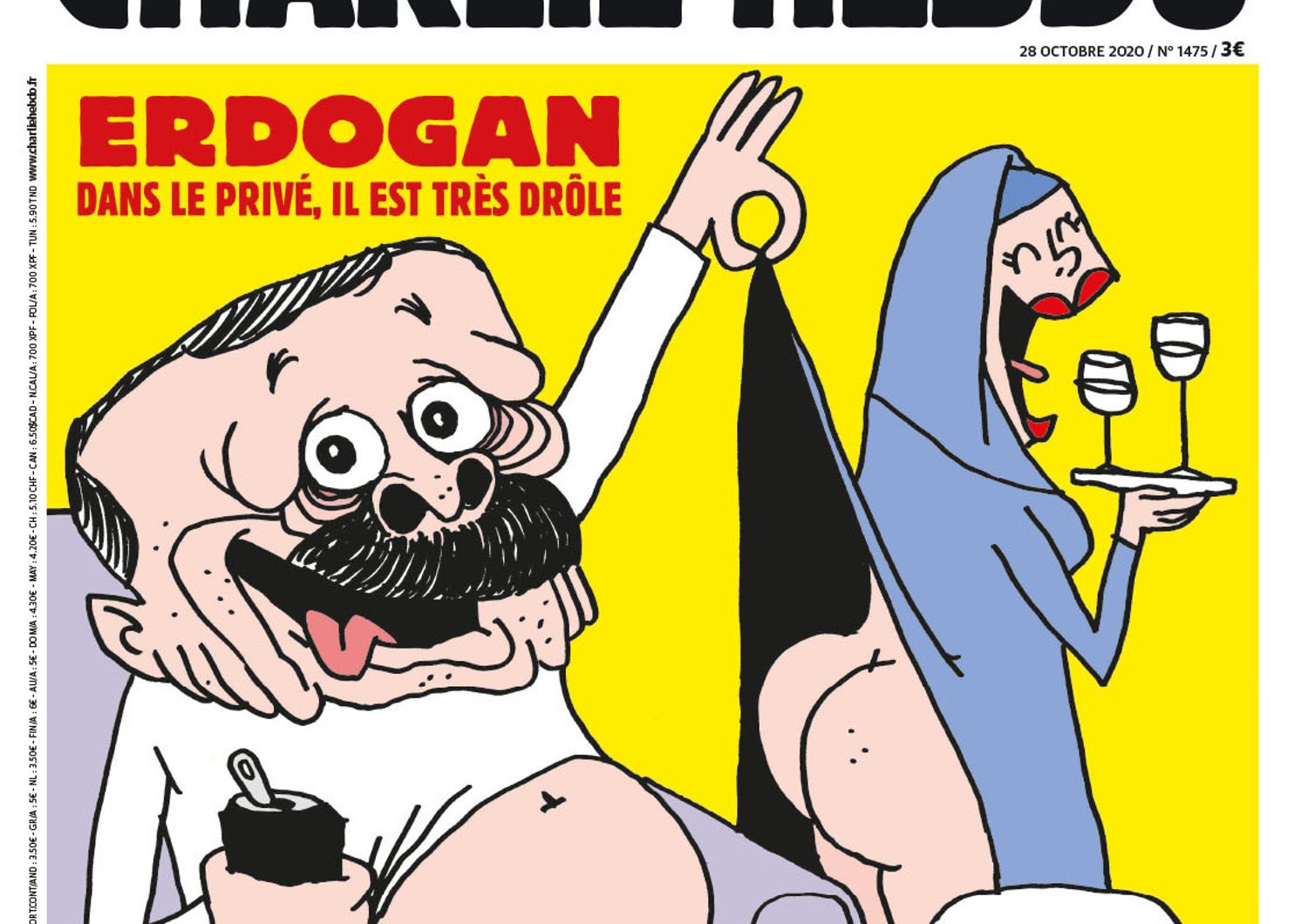 La copertina di Charlie Hebdo in edicola