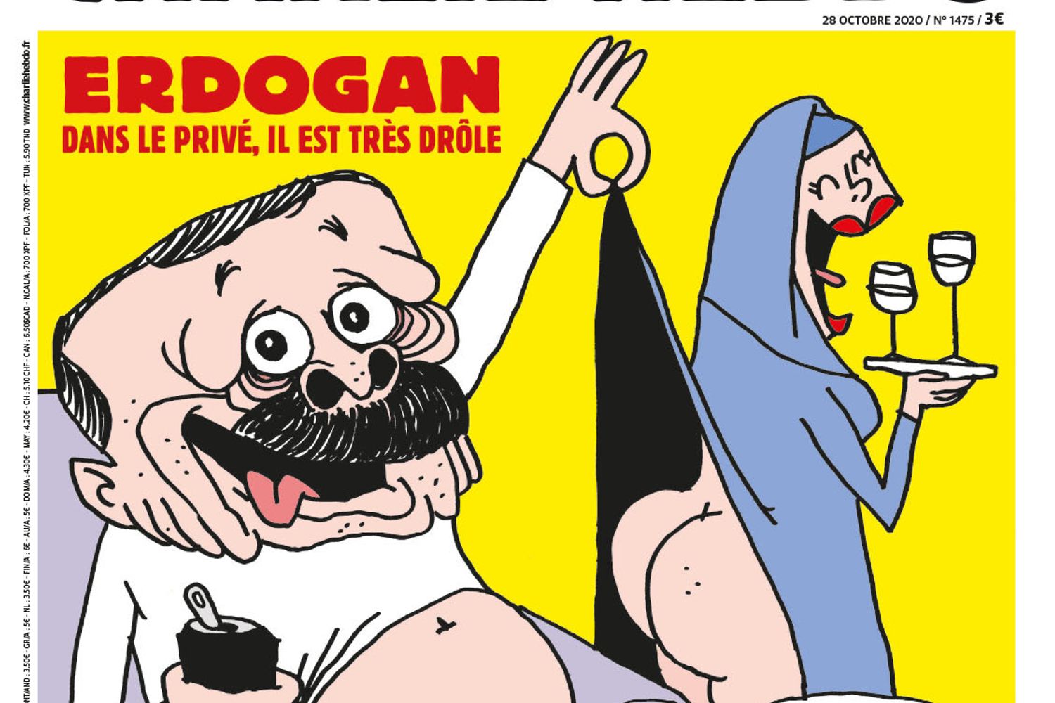 La copertina di Charlie Hebdo in edicola