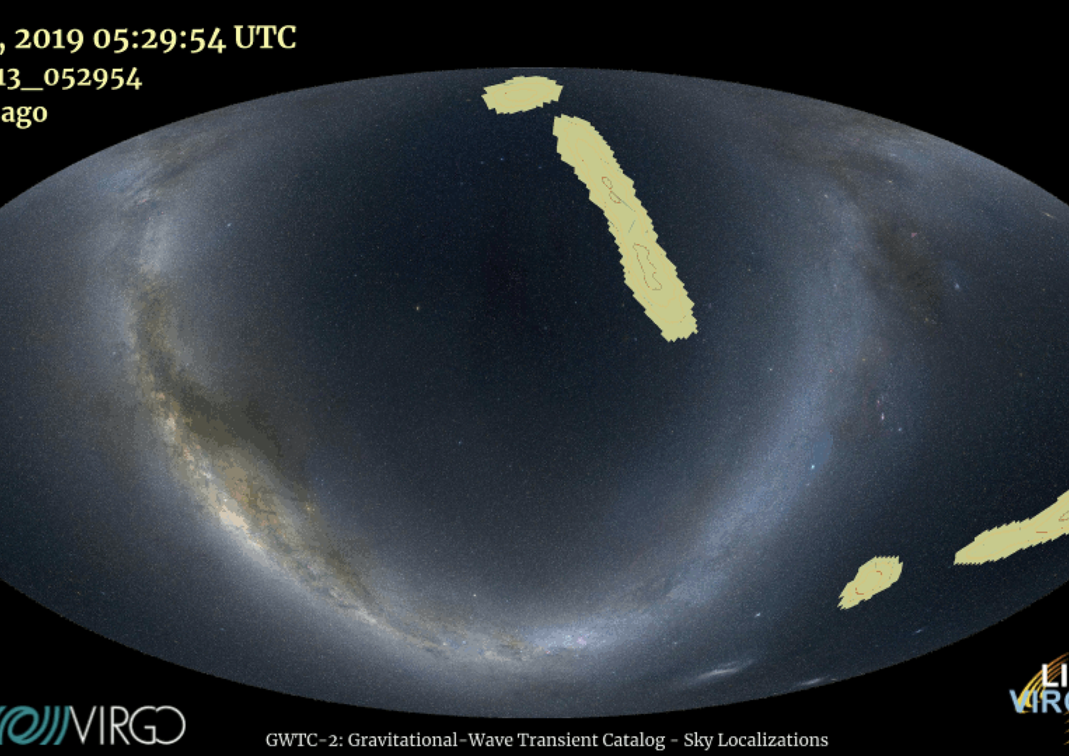 spazio mappa eventi ligo virgo&nbsp;buchi neri