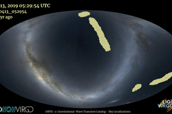 spazio mappa eventi ligo virgo&nbsp;buchi neri