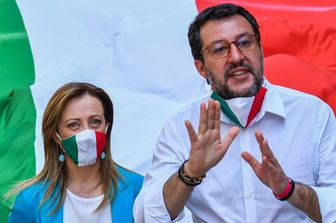 Giorgia Meloni e Matteo Salvini