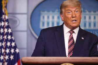 Donald Trump parla alla Casa Bianca