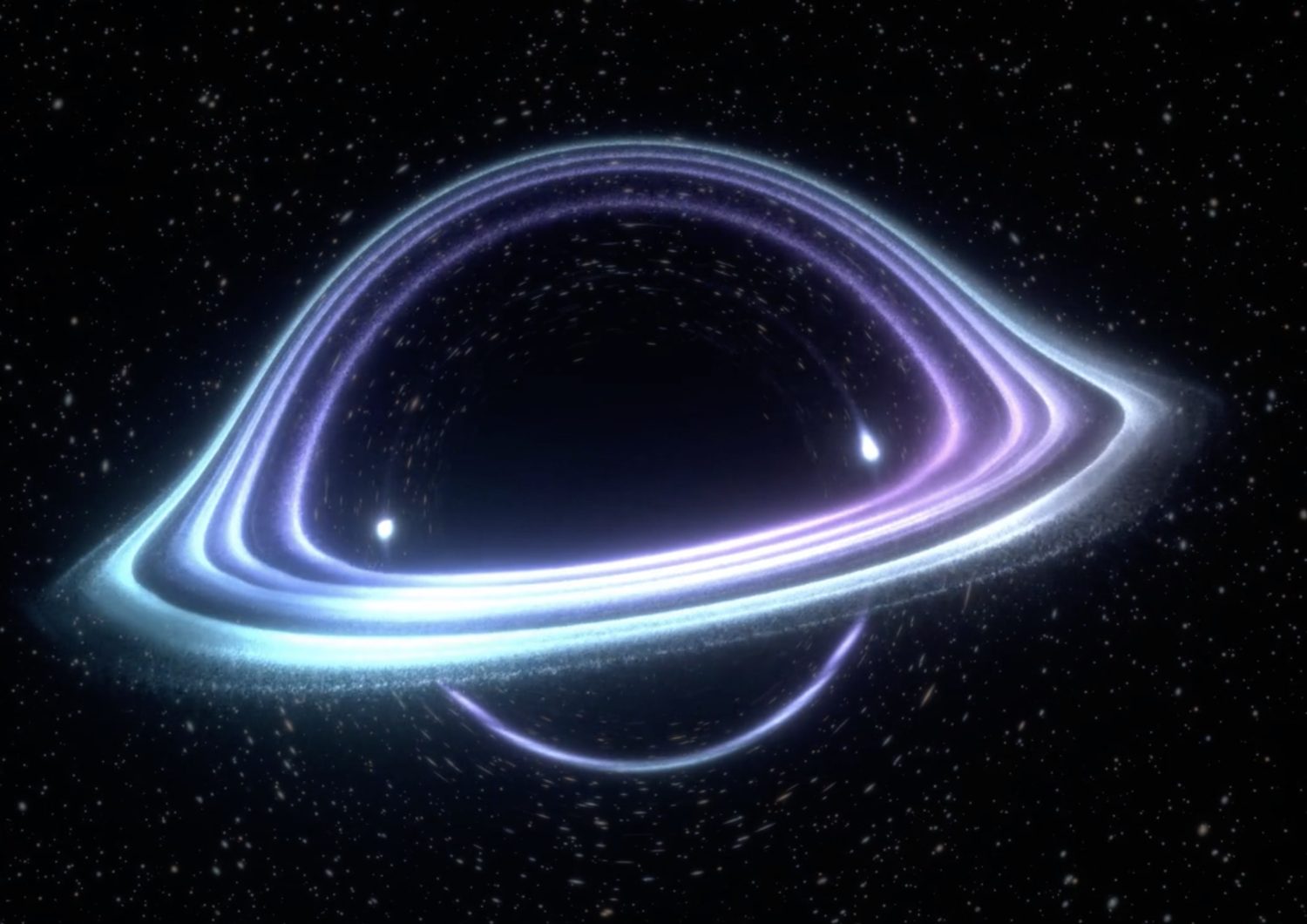 bagliore scontro buco nero e stella di neutroni