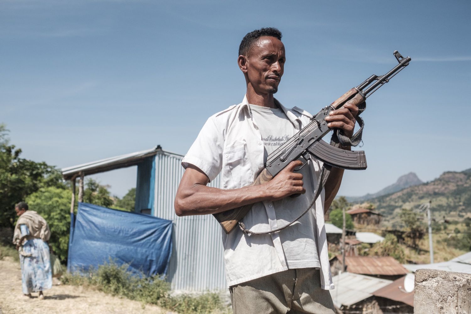 Un miliziano del Tigr&eacute;