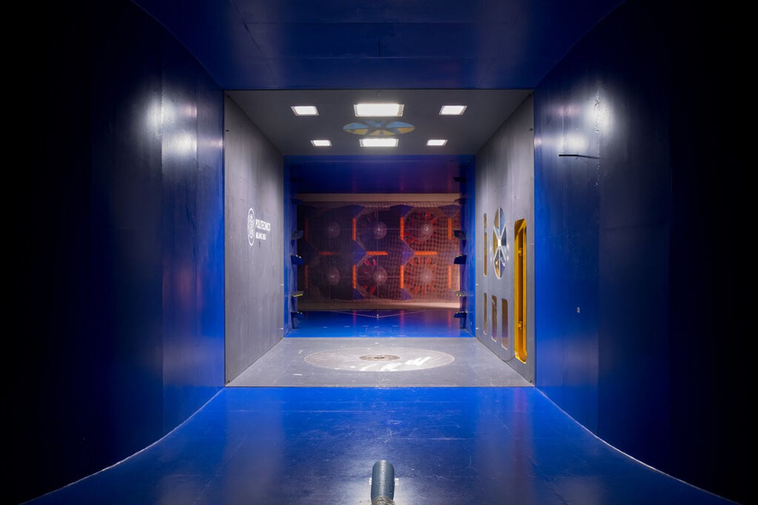 Galleria del vento, sezione contratta a bassa turbolenza