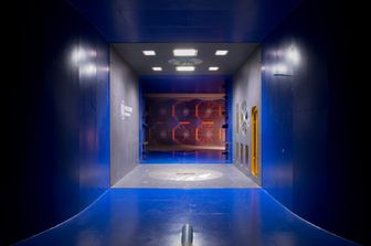 Galleria del vento, sezione contratta a bassa turbolenza