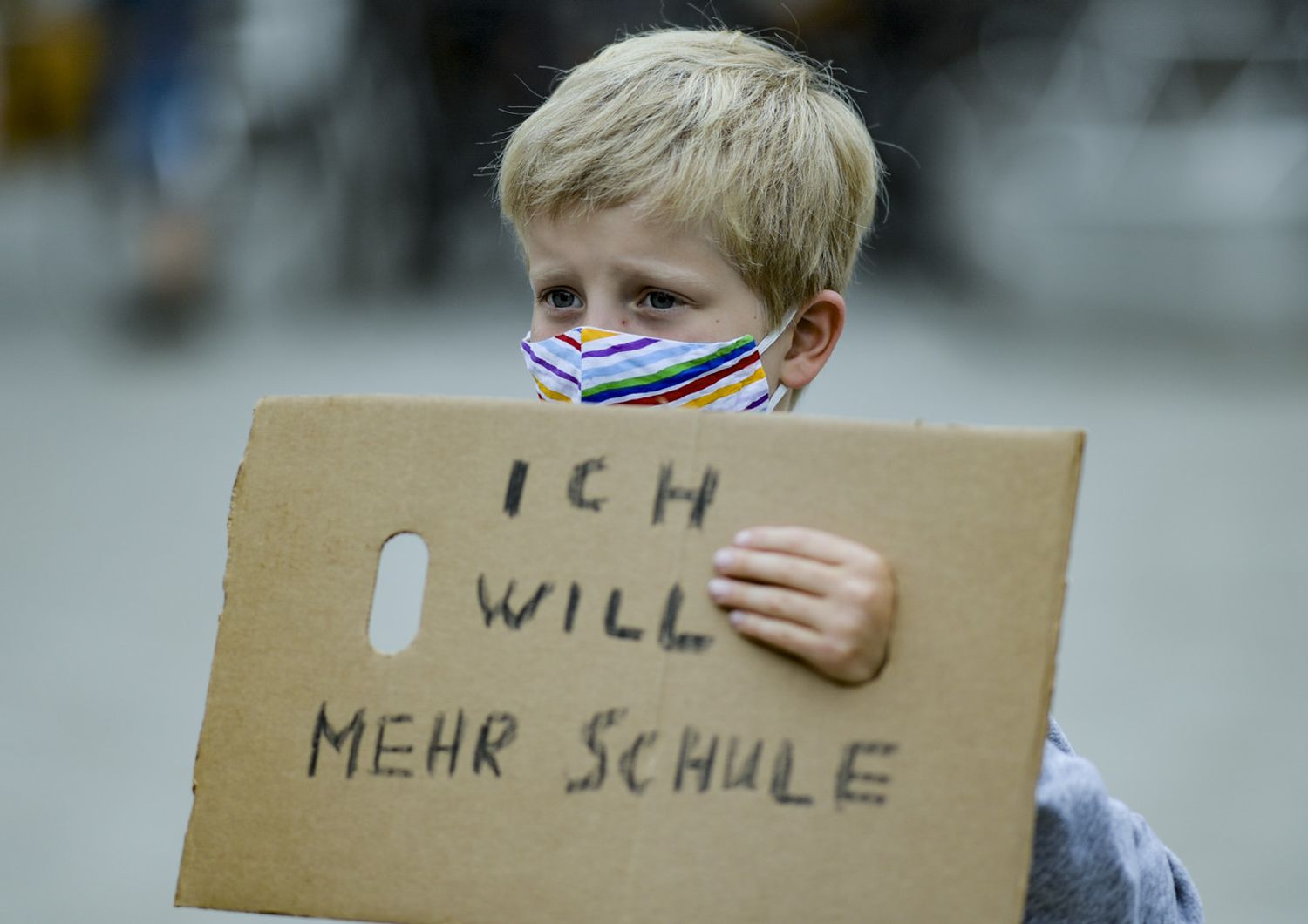 Manifestazione in Germania contro la chiusura delle scuole