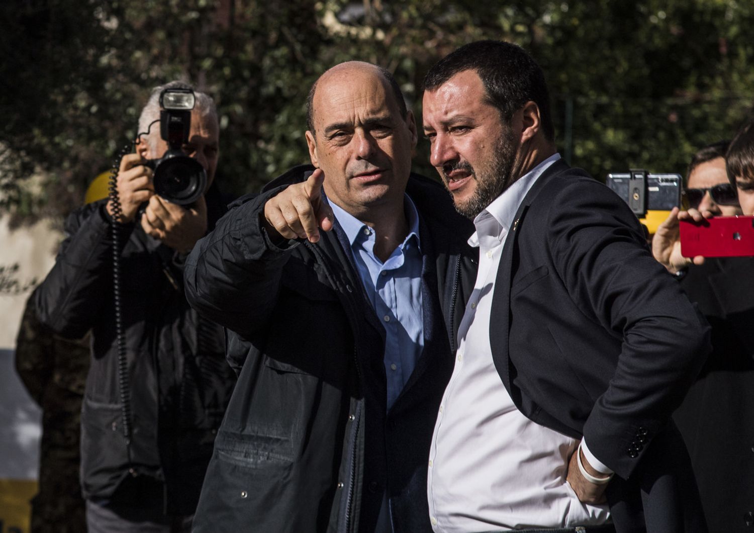 Nicola Zingaretti e Matteo Salvini