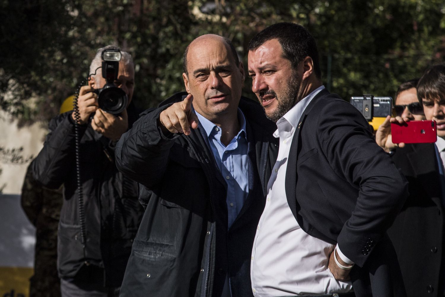 Nicola Zingaretti e Matteo Salvini