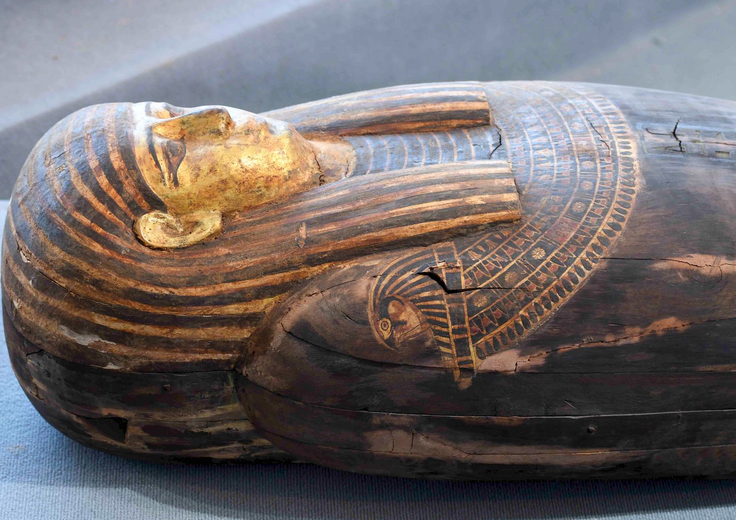 &nbsp;Uno dei sarcofagi scoperti a Saqqara&nbsp;