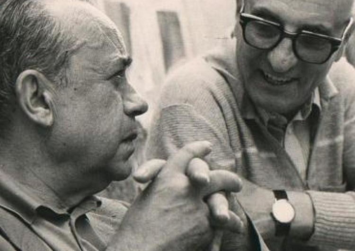 Gesualdo Bufalino con Leonardo Sciascia nel 1982