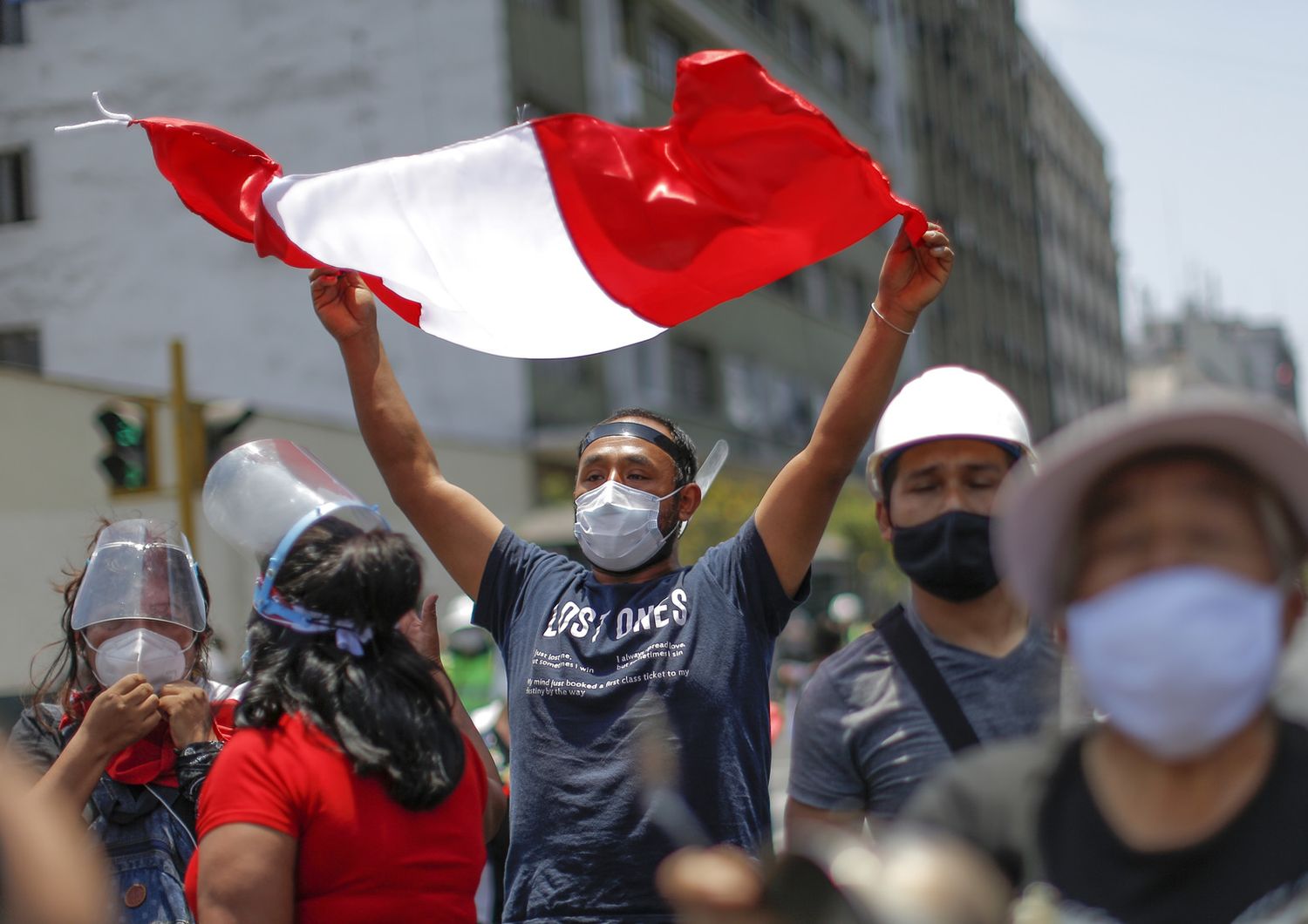 Peru, manifestazioni a Lima
