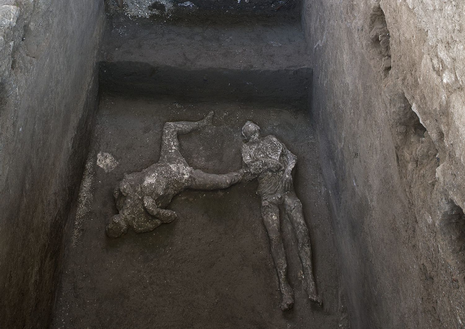 I calchi dei corpi ritrovati a Pompei