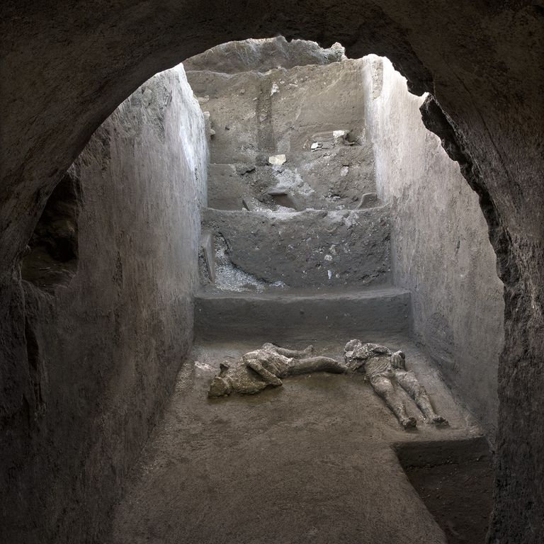 I calchi dei corpi ritrovati a Pompei