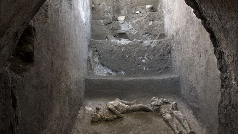 I calchi dei corpi ritrovati a Pompei