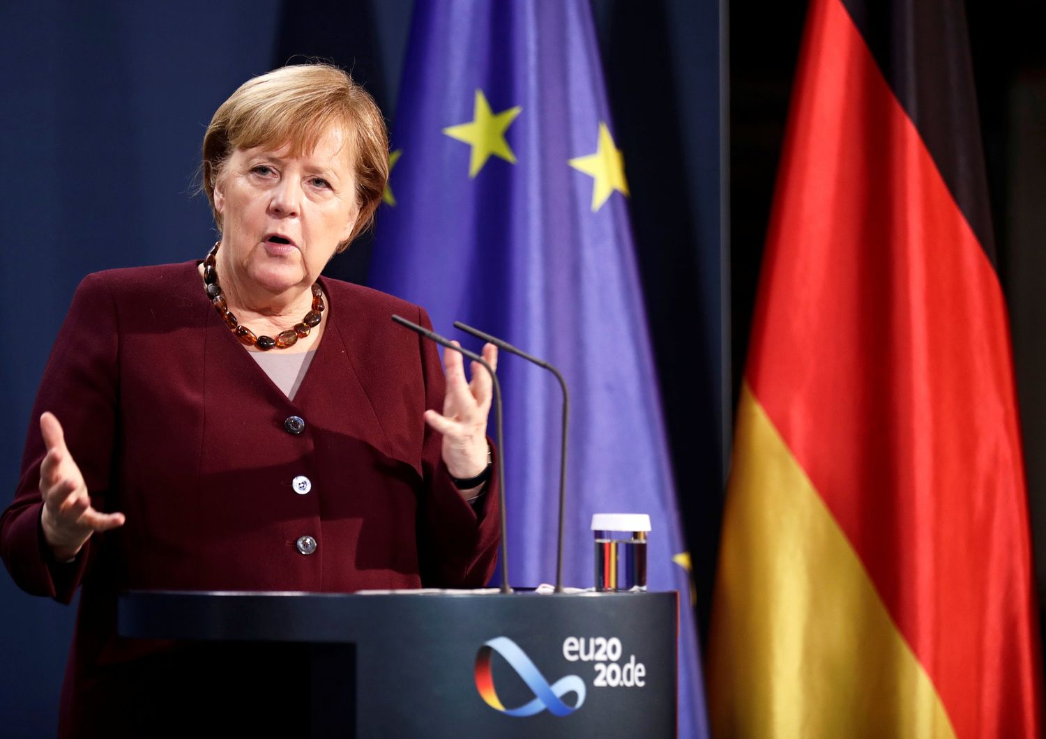 La cancelliera tedesca Angela Merkel