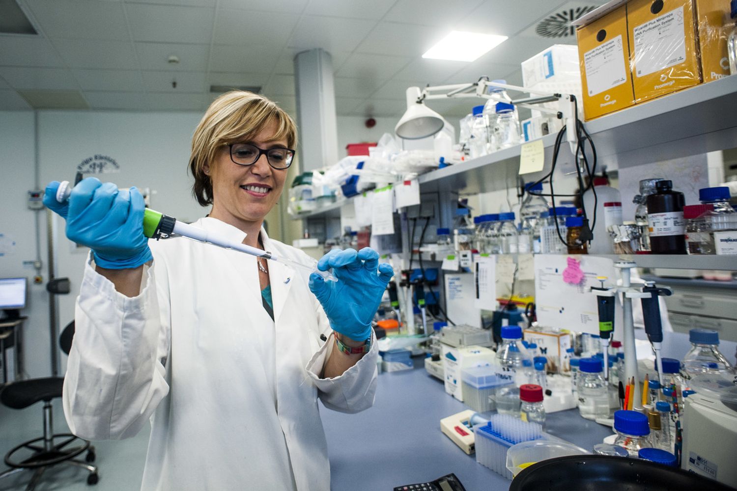 Un laboratorio della Irbm di Pomezia