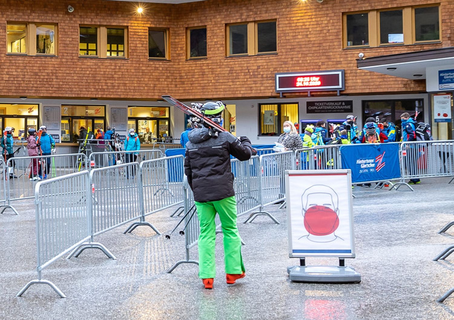 La stazione sciistica di Hintertux in Austria