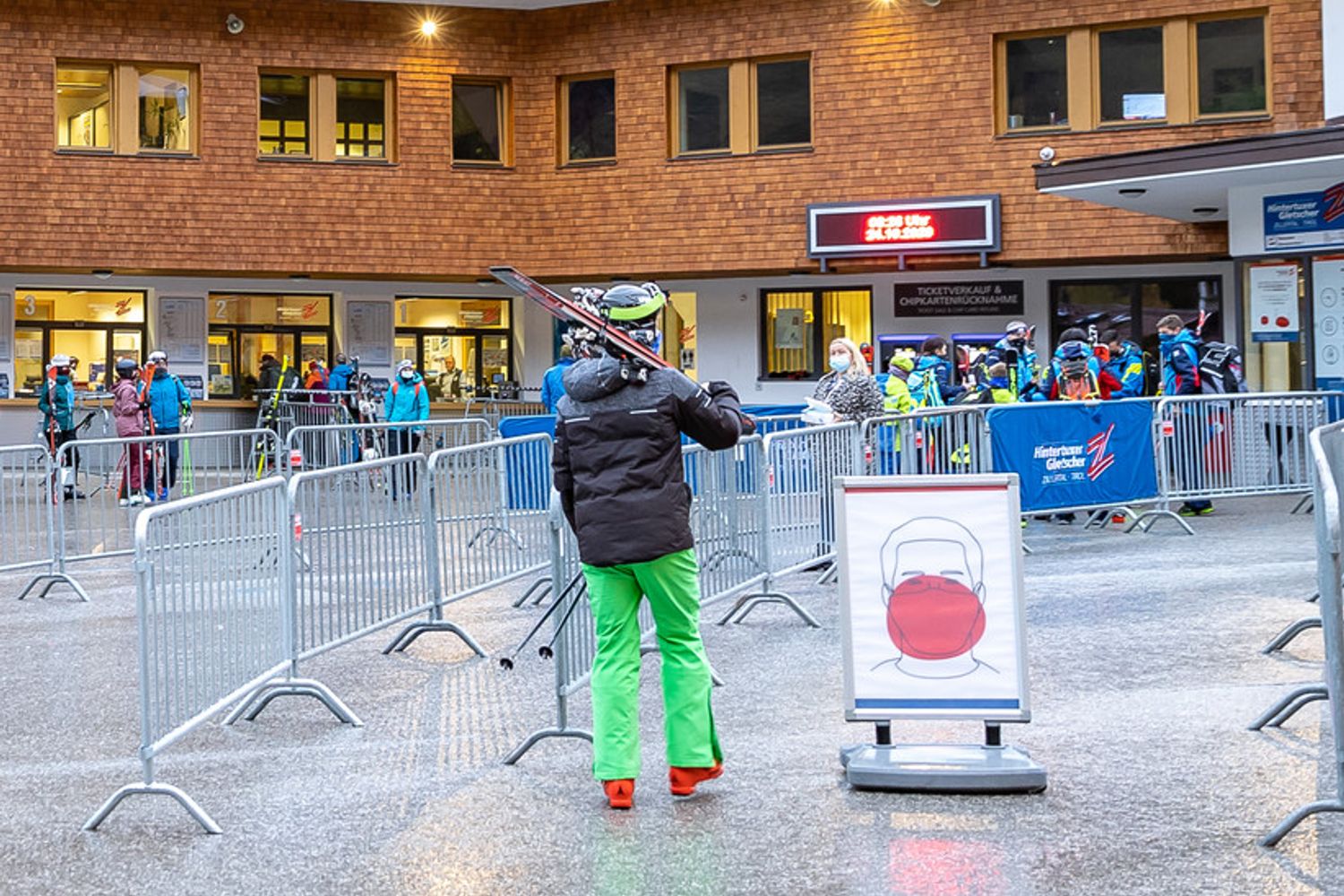 La stazione sciistica di Hintertux in Austria
