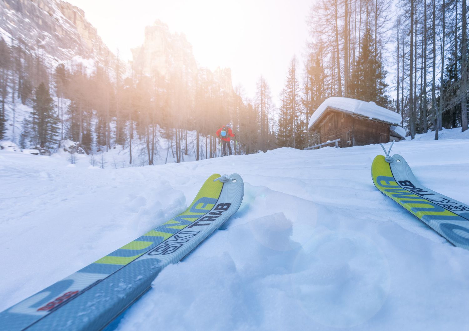 Una pista da sci a Cortina