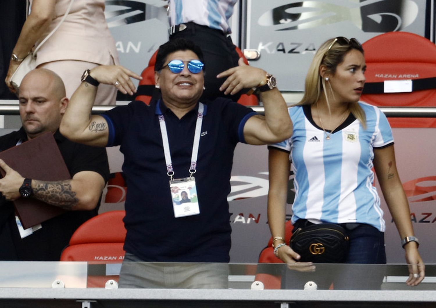 Maradona e Rocio Oliva
