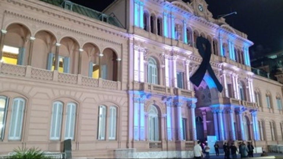 &nbsp;La Casa Rosada a lutto per Maradona
