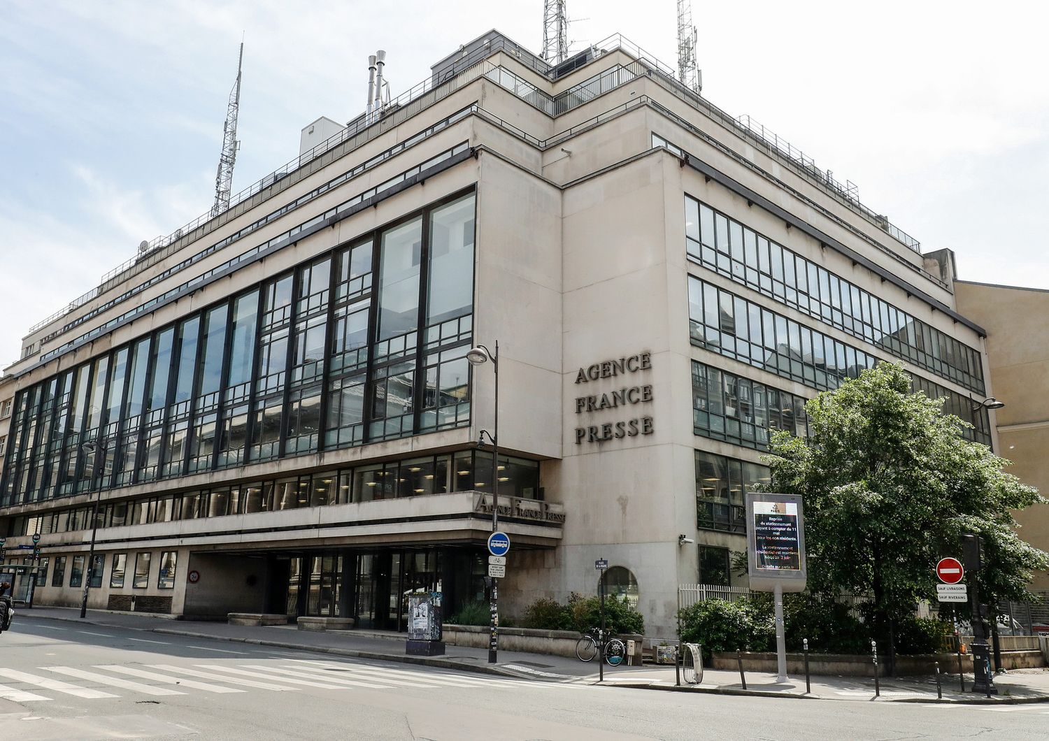 Il quartier generale dell'agenzia France Presse a Parigi
