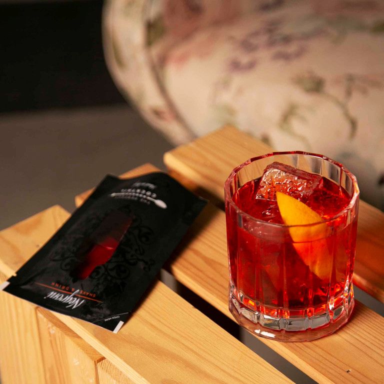 Un Negroni preparato con Perfetc Cocktail