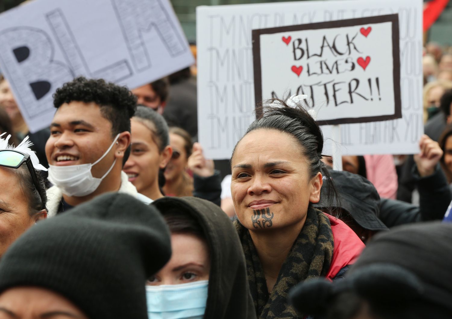 Una manifestazione dei Maori in Nuova Zelanda