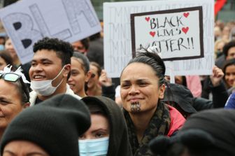 Una manifestazione dei Maori in Nuova Zelanda
